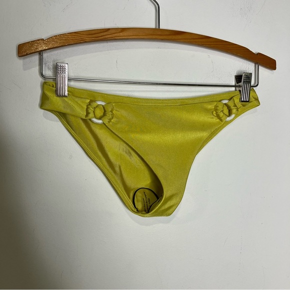 Lovers + friends bikini bottoms greenish yellow new without tags women’s small - Picture 1 of 5